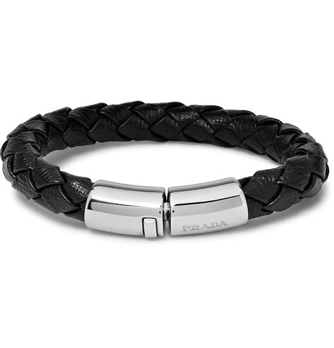 prada saffiano bracelet mens|Black Saffiano bracelet .